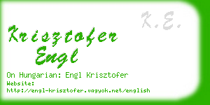 krisztofer engl business card